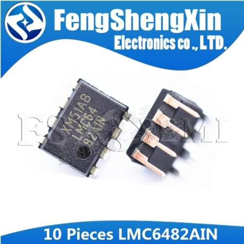 5pcs LMC6482AIN DIP8 LMC6482 DIP-8 LMC64 82AIN DIP CMOS Dual Rail-To-Rail Input and Output Operational Amplifier IC
