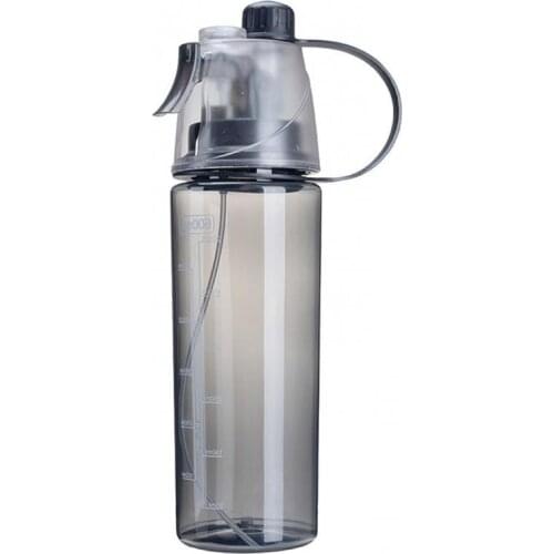 600ml Portable Large Capacity Water Spray Cup Clear Outdoor Sport Student Bottle