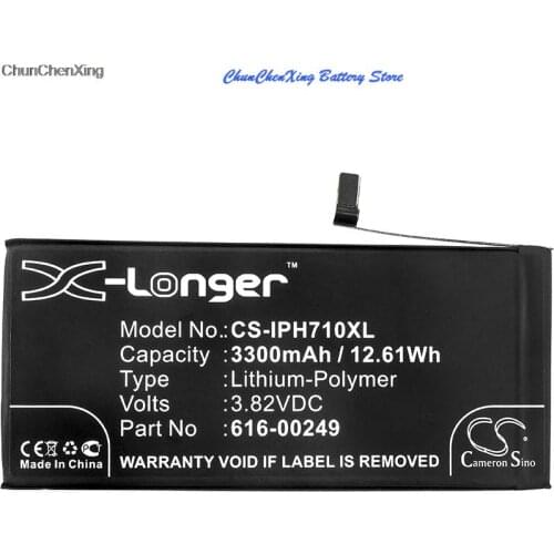 Cameron Sino 3300mAh Battery 616-00249,616-00252 for Apple A1661, A1784, A1785, A1786, iPhone 7 Plus