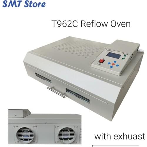 PUHUI T962C Reflow Oven 600*400mm 2500w Infrared IC Heater T-962C BGA SMD SMT Soldering Welding Sation 110V 220V