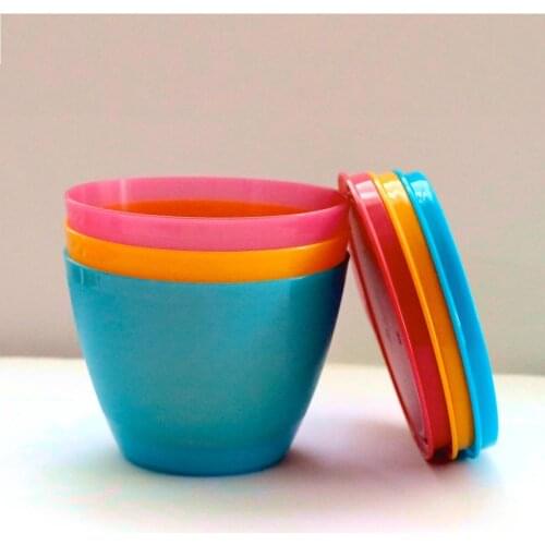 Tupperware Colored Refrigerator Containers Set of 3Storage Container Storage Container With Orange Lid and Decorative Practical