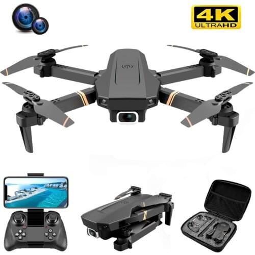 V4 Rc Drone 4k HD Wide Angle Camera WiFi fpv Drone Dual Camera Quadcopter Real-time transmission Helicopter Toys