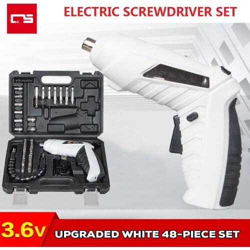 Electric Screwdriver 3.6V Portable USB Charging Cordless Battery Screwdriver Power Drill Bit Screw Driver Kit Hand Repair Tools