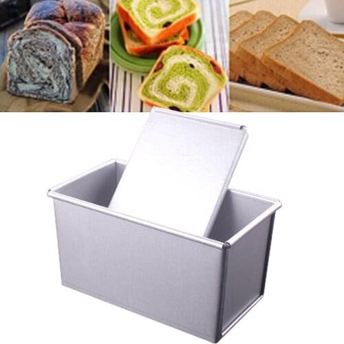 250g/450g/750g/900g/1000g Plating Aluminum Alloy Non-stick Coating Toast Boxes Bread Loaf Pan Cake Mold Baking Tool