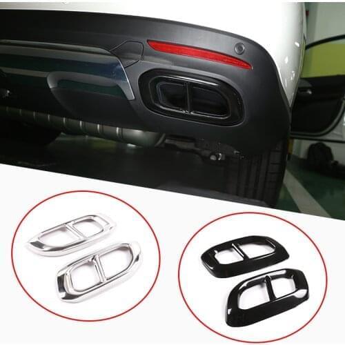 For Mercedes Benz GLE350 GLE450 GLC GLS W167 X253 X167 2020 Muffler Exhaust Pipe Tail Cover Trim Car Exterior Accessories