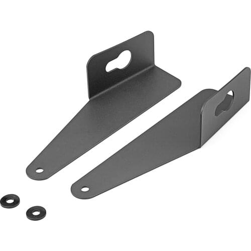 For Jeep Cherokee KL 2014-2021 No Drilling Upper Windshield 42" Curved LED Light Bar Brackets Roof Rails Mount Solid Steel Black