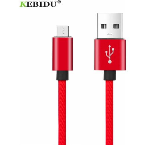 KEBIDU Micro USB Cable Male to Male 2.1A Charging USB Data Cable For Samsung S7 S6 For Xiaomi For Redmi Note 5 Tablet Android