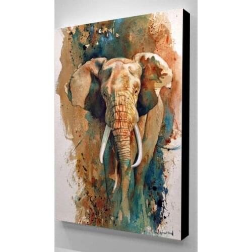 Canvas Animal Elephant Print Picture Wall Art Colorful Gifts View Paintings Home Decor Modular Poster For Living Room Framework