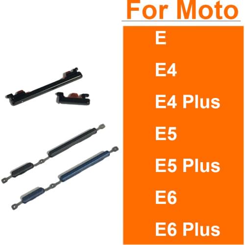 Power ON OFF Volume Up Down Side Button Key For Motorola Moto E E4 E5 Plus Play Volume Power Switch Button Side Repair Parts