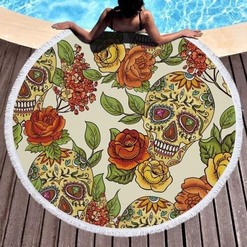Creative skull Beach towel miraculous For home towel Bath towels Bath towel spa Towel beach Towels Beach cover up strandlaken