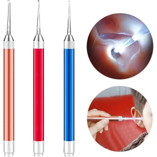 Medical Pocket Home Penlight Torch LED Flashlight Ophthalmoscope Otoscope Tool Visual Ear Wax Spoon Earpick Cleaning Endoscope