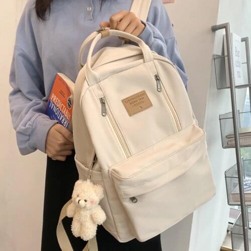 Multifunction Backpacks Simple Backpack Women Teenage Girls Korean Style School Backpack School Girls Bagpack Backpack Schoolbag