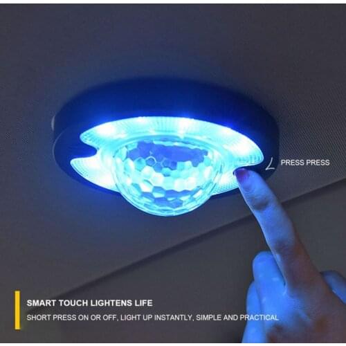 Upgrade Version Of Rechargeable Usb Car Interior Reading Lamp, Multi-Functional Push In Nightlight Can Be Seen Everywhere