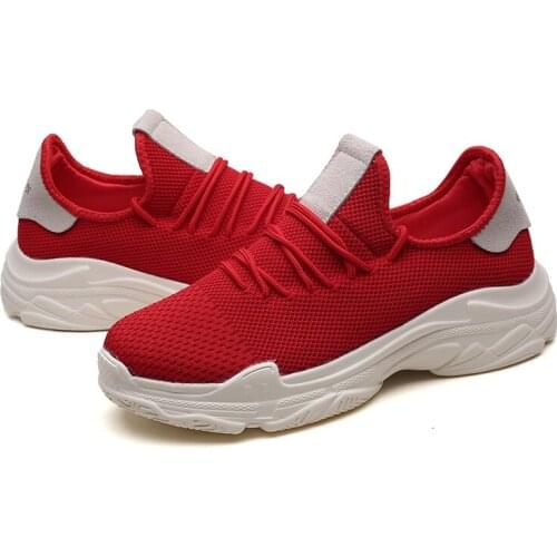 QWEDF Men Shoes New 2019 Sneakers Breathable Casual Shoes Fashion Comfortable Lace up Men Sneakers Shoes Size plus 39-46 A4-89