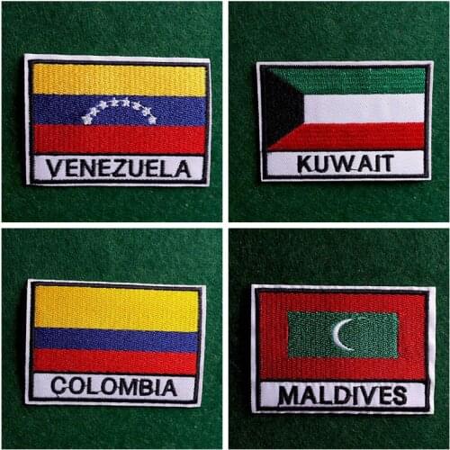 2pcs/lot Russia National Flag Iron on Embroidery Patches for Clothing Stickers on Clothes Embroideried Patch Applique DIY