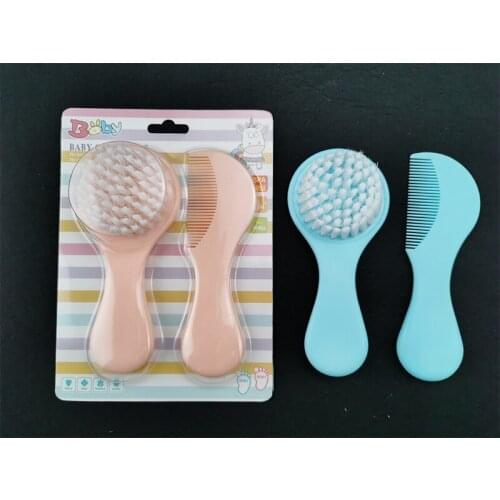 Natural Soft Baby Brush Wooden Handle Brush Hair Comb Infant Comb Head Massager Hairbrush Baby Care