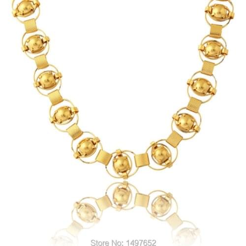 2015 New Arrivals Mens Necklace 18K Gold Plated Necklace Jewelry Made with Environmental Copper Free shipping