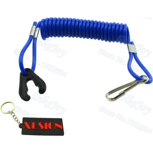 Blue ATV Safety Tether Lanyard Cord For Kill Switch Jet Ski Boat Yamaha Raptor Banshee Blaster Motorcycle