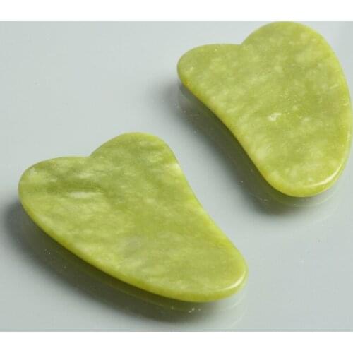 Natural Jade Lady Beauty Face and Neck Whole Body Scraping Rib Plate Wrinkle Removing Physiotherapy Skin Care Massage Tool