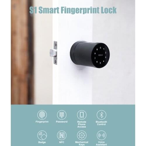 YEEUU S1 Smart Door Lock Fingerprint smart padlock TUYA Bluetooth-compatib Lock Fingerprint Password Intelligent Lock