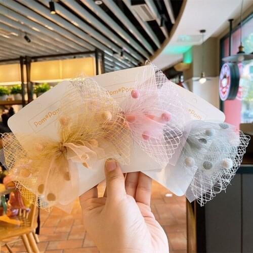 Childrens Mesh Hair Clips Girls Hair Accessories Baby Clips Hiar Pins Butterfly Hair Wear Headdress Barrettes Headwear