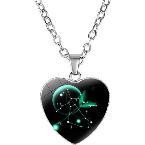 NIUYITID Twelve Constellation Necklaces & Pendants Zodiac Necklace For Women Girl Jewelry Neckless Valentines Day Gift Love