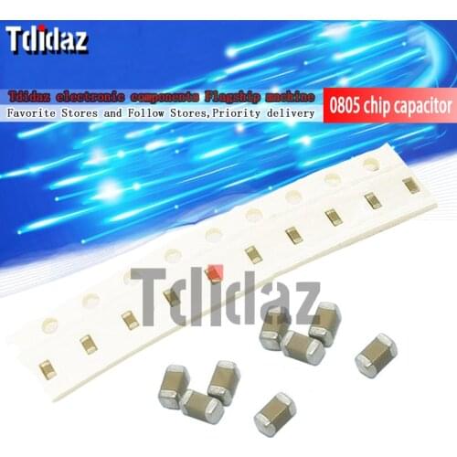 100pcs 0805 chip capacitor 1UF 4.7UF 2.2UF 10UF 22UF 100NF 220NF 2.2NF 4.7NF 1NF 47NF 470NF 5.6NF 10NF 3.3NF 33NF 22NF 100PF