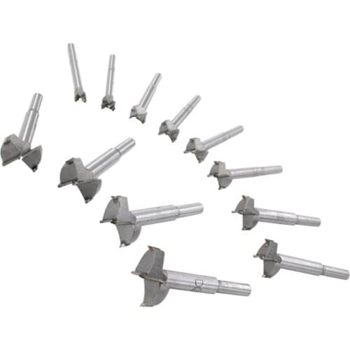 12 Pcs Woodworking Hole Opener Flat Wing Drill Hole Opener Set Multi Drilling Holes Hole Size Saw Cutter Drill Bit Combination H