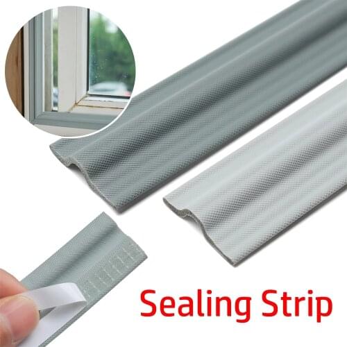 2m Wearable Door Window Sealing Strips Pu Foam Self Adhesive Tape Waterproof Sound Insulation Sealing Tape Acoustic Foam