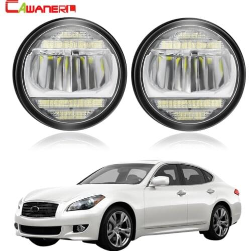 2in1 Fog Light + Daytime Running Light 30W 8000LM Car Front Bumper Fog Lamp DRL 12V For Infiniti M M25 M37 M56 2011 2012 2013