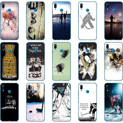 39DD I love ICE Hockey Soft Silicone Cover for Huawei P9 P10 P20 P30 Lite mate 10 20 PRO lite p smart 2019 case