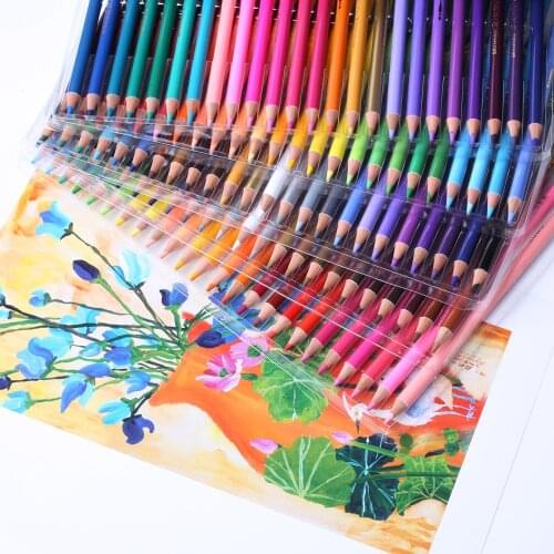 48/72/120/160/180 Professional Oil Color Pencil Set Watercolor Drawing colored pencils wood colour coloured pencils kids