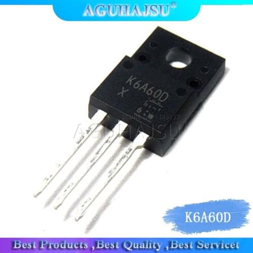 5pcs/lot K6A60D TK6A60D 6A 600V MOSFET TO-220F plastic N channel new original Immediate delivery