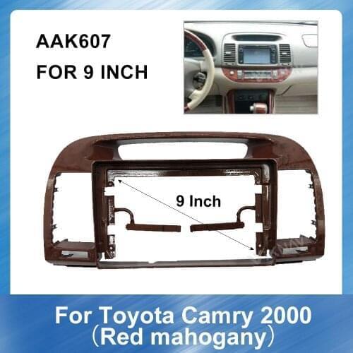 9 Inch For Toyota Camry 2000 2 din Radio Fascia for Stereo Audio Panel Mount Installation Dash Kit Frame Adapter Stereo DVD