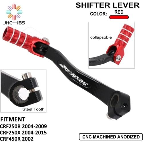 Motocycle CNC Aluminum Foldbale Gear Shift Lever Shifter Pedal For Honda CRF250R CRF250X CRF450R CRF 250R 250X 450R 2002-2015