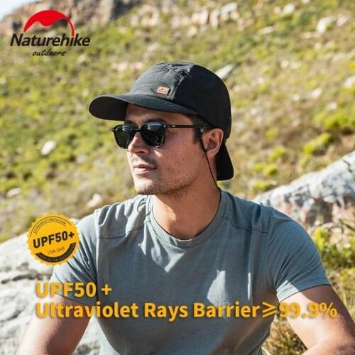 Naturehike Double Brim Sun Protection Cap New Outdoor Woman Man Baseball Cap Mesh Sunscreen Hat Foldable Sport UPF50 Fishing Cap