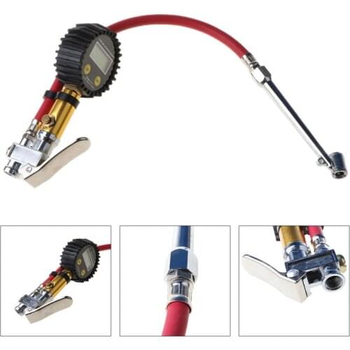 Digital Car Tire Air Pressure Inflator Gauge LCD Display LED Backlight Vehicle Tester Inflation Monitoring D7YA
