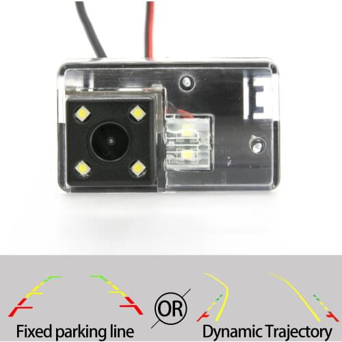 Fixed Or Dynamic Trajectory Rear View Camera For Peugeot 206 207 306 307 308 406 407 5008 Partner Car Backup Parking Accessories