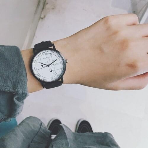 Geometric function creative women watches fashion unique design vintage leather quartz clock casual retro watch gifts