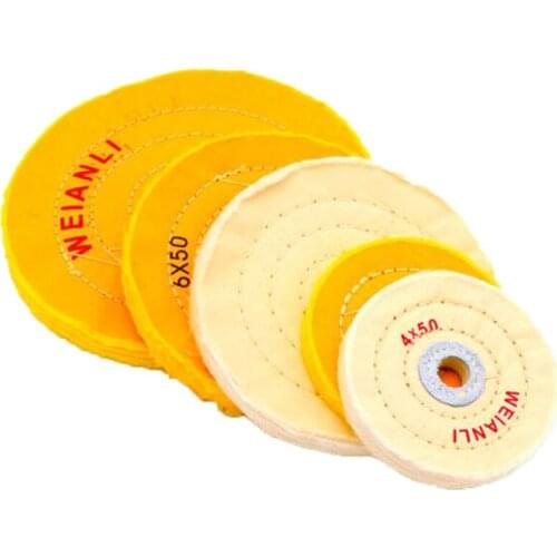 Yellow cloth Grinding Polish Wheel Jewelry cotton cloth Pearl Velvet cloth mirror polishing wheel
