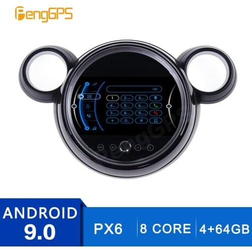 9 Inch 4+64G 2 Din Stereo Android 9.0 for BMW Mini One F55 F56 Cooper 2007-2014 GPS Navigation DVD Player Radio Multimedia Unit