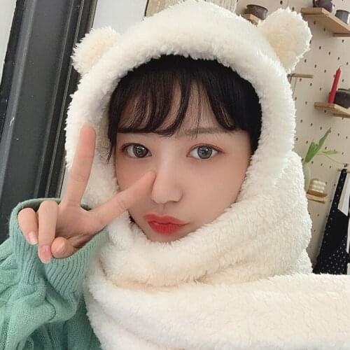 Cute Bear Ears Warm Winter Hat For Women Lovely Design Lightweight Womens Cap Hight Quality Durable Comfortable Hat Gorros