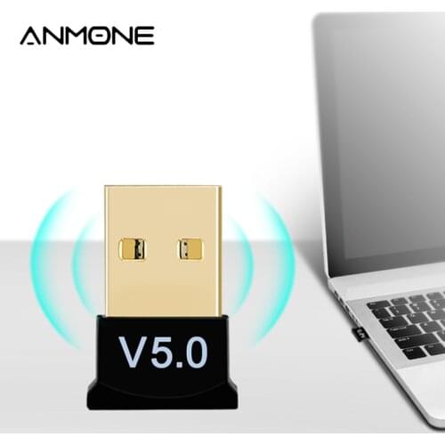 ANMONE Mini Bluetooth 5.0 Receiver Dongle Wireless USB Transmitter Music Receiver Bluetooth Adapter For Computer PC Smartphone