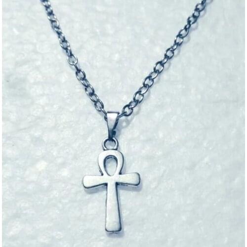 Fashion Ankh Cross Charm Necklace Egyptian Pendant Necklaces Chain Choker Jewelry
