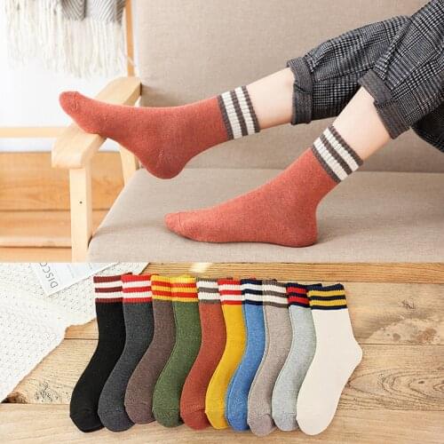 20 Pairs/set Autumn and Winter Fashion Ladies Cotton Socks Plus Thick Womens Socks Lady Sock Wholesale Sock for Girl