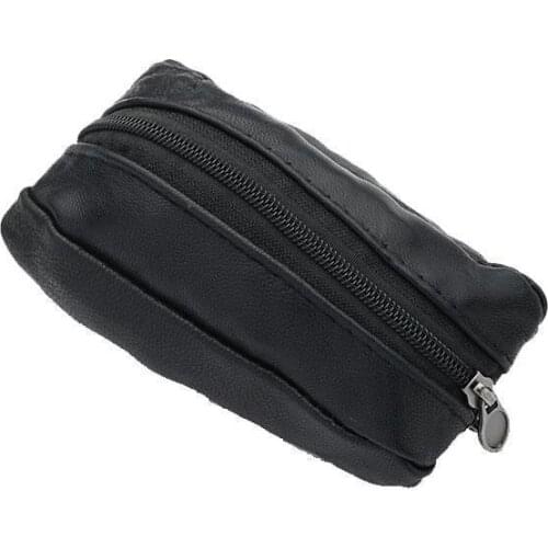 Fashion Soft PU Leather Key Ring Wallet Pouch Coin Change Small Mini Purse Zipper Bag For Men Women High Quality Card D9V2