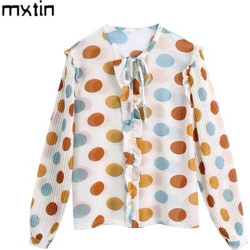Mxtin Polka Dot Blouses