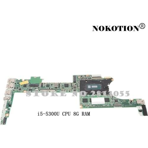 Nokotion DA0Y0DMBAF0 808444-001 For HP X360 G1 13-4003DX Laptop Motherboard i5-5300U 8G Ram