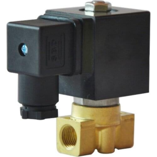 Normally closed water solenoid valve brass air valves high pressure solenoid valve 2 way direct acting brass valve 1/8 1/4 3/8