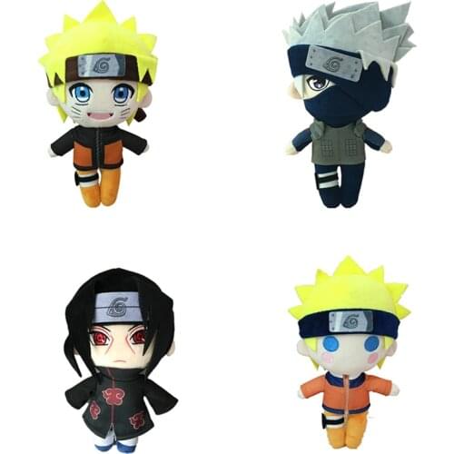 20Cm Anime Naruto Q Versie Uchiha Itachi Uzumaki Naruto Hatake Kakashi Plush doll childrens toys kawaii birthday gift